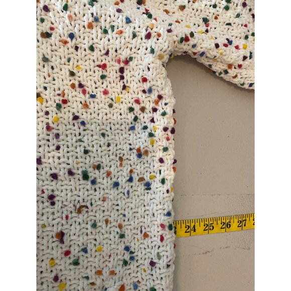 Moon & Madison Multicolor Speckled Knit Cardigan Medium - Picture 7 of 10